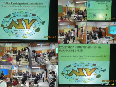 Taller de devolución de Maratón de Salud en Barrio Ejercito de los Andes